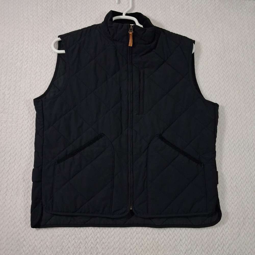 J.Crew Sussex Vest Mens Large Black